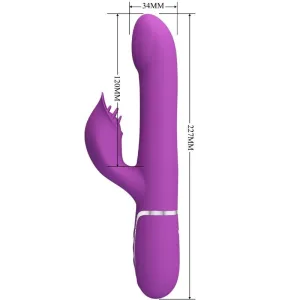 4 In 1 Multifunktionsvibrator & Stimulator Lila von Pretty Love