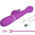 Dejon 3 In 1 Multifunktions-Rabbit-Vibrator Lila von Pretty Love