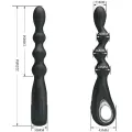 Federer Analvibrator 12 Vibrationen Schwarz von Pretty Love