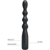 Federer Analvibrator 12 Vibrationen Schwarz von Pretty Love | Fesselliebe.de