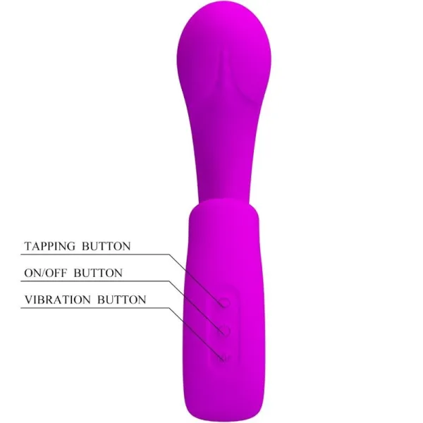 Sibel Sibel G-Spot Vibrator + Klitoris-Stimulator 10 Vibrationen Lila von Pretty Love | Fesselliebe.de