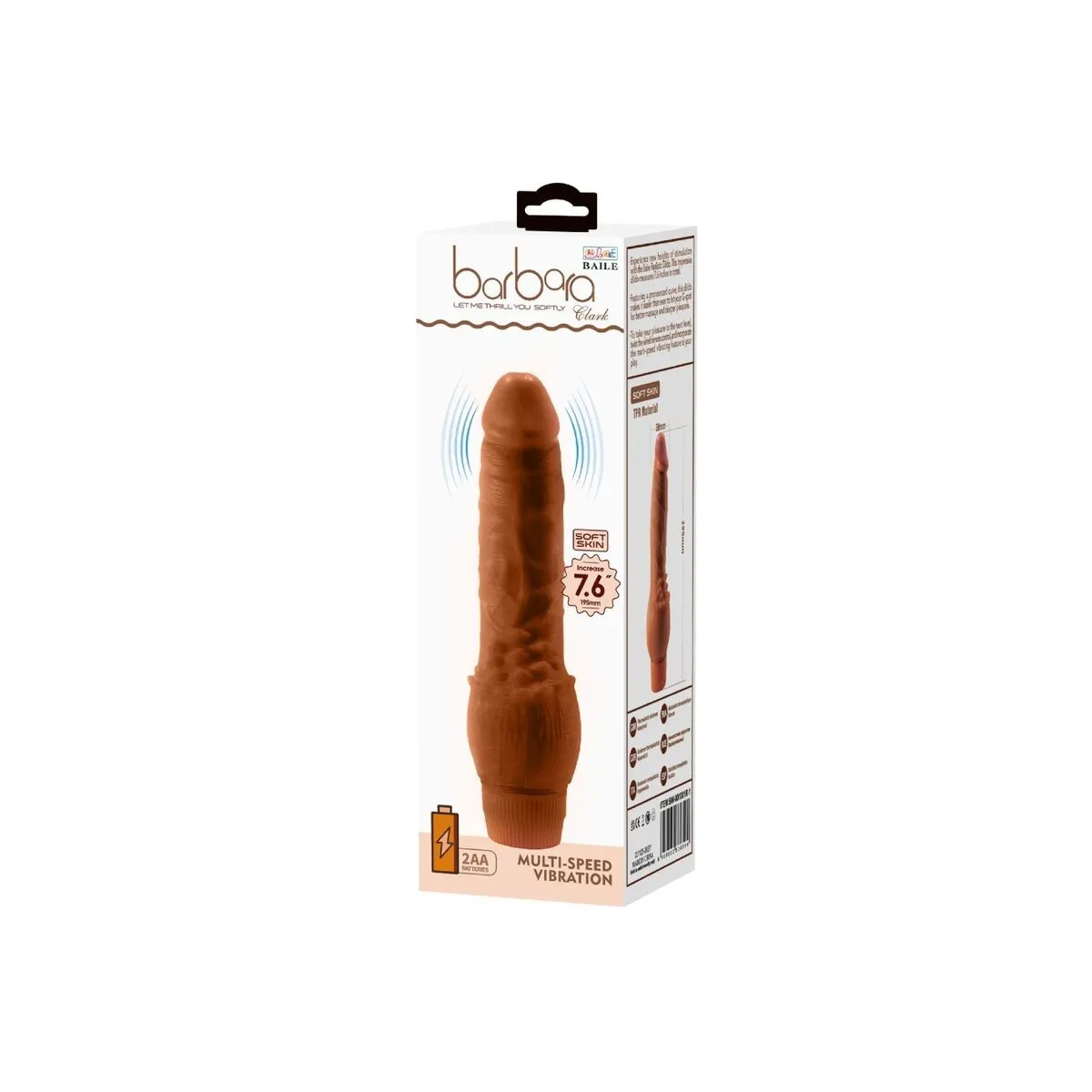 Barbara Realistischer Vibrator 19,5 cm Mulatte von Baile | Fesselliebe.de