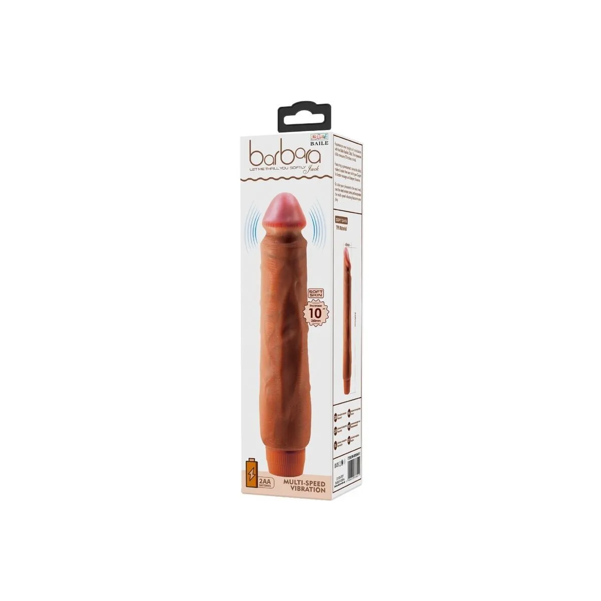 Jack Realistischer Vibrator 26 cm Mulatte von Baile | Fesselliebe.de