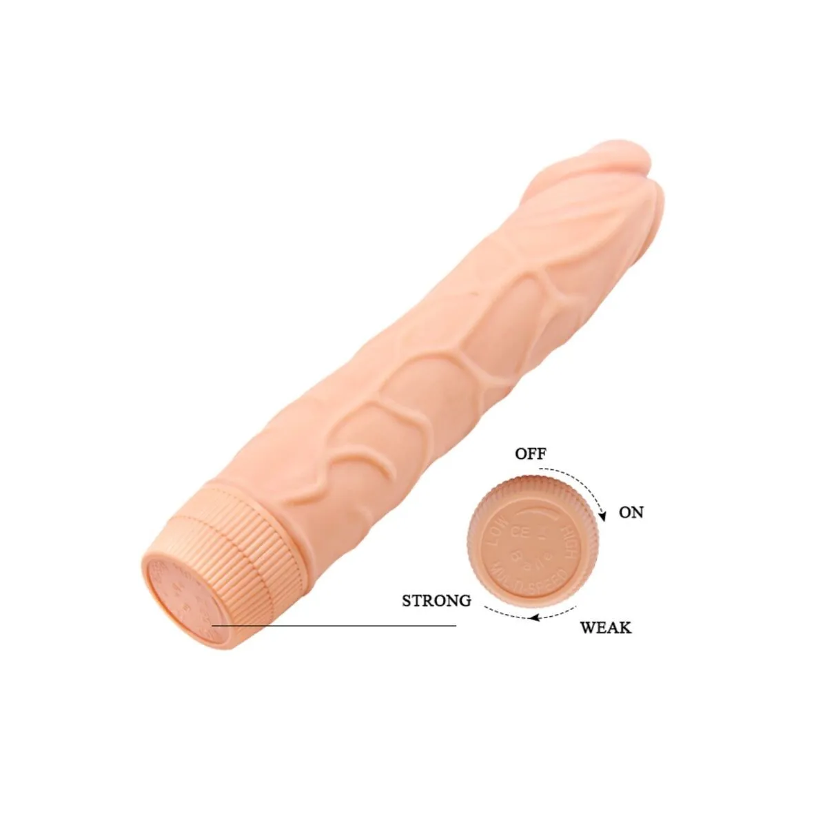 Bob Realistischer Vibrator 22,5 cm Hautfarbe von Baile | Fesselliebe.de