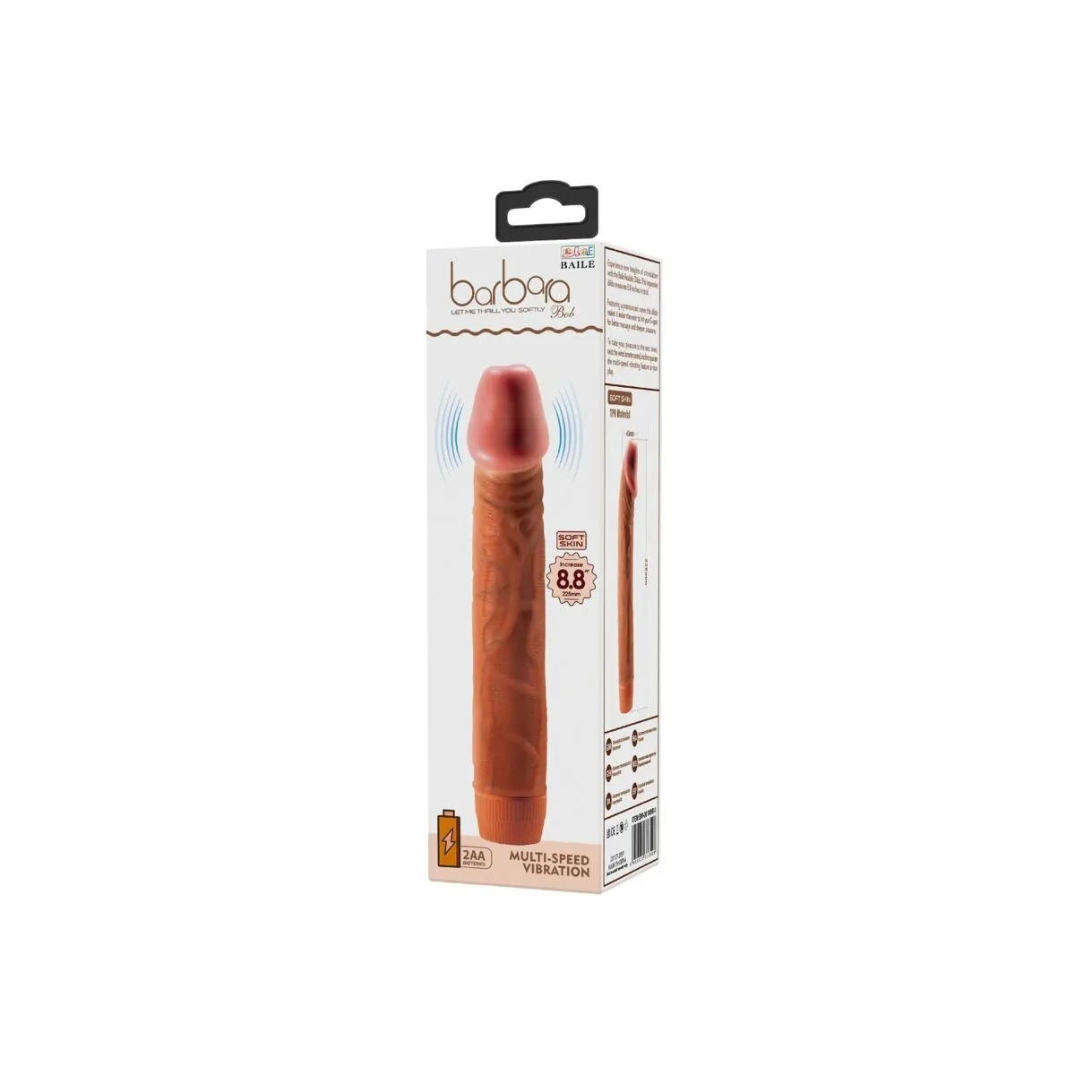 Bob Realistischer Vibrator 22,5 cm Mulatte von Baile | Fesselliebe.de
