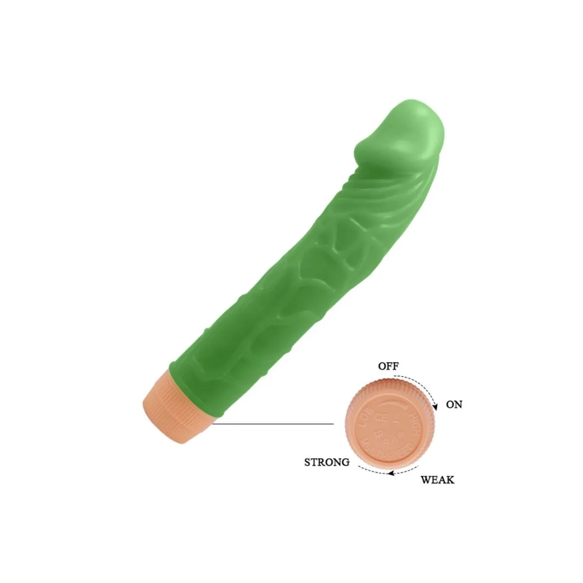 Bill Realistischer Vibrator 22,5 cm Grün von Baile | Fesselliebe.de