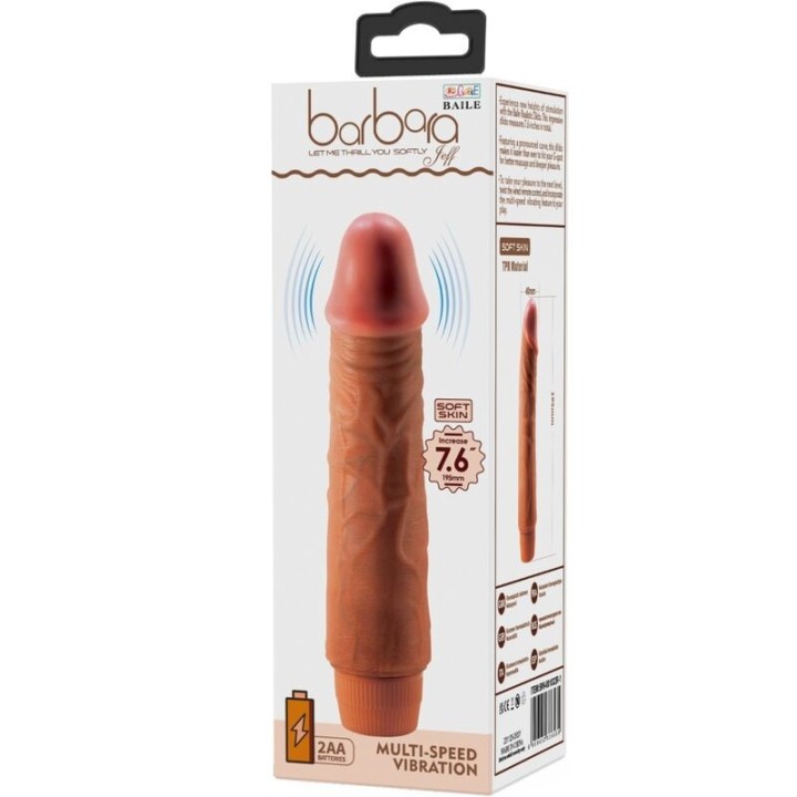 Jeff Realistischer Vibrator 19,5 cm Mulatte von Baile | Fesselliebe.de