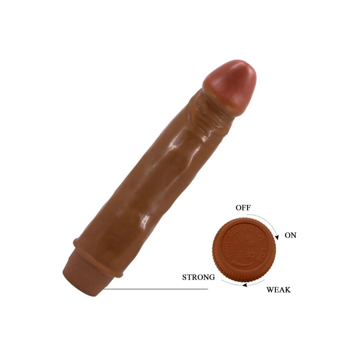 Zwerg Realistischer Vibrator 21 cm Mulatte von Baile | Fesselliebe.de