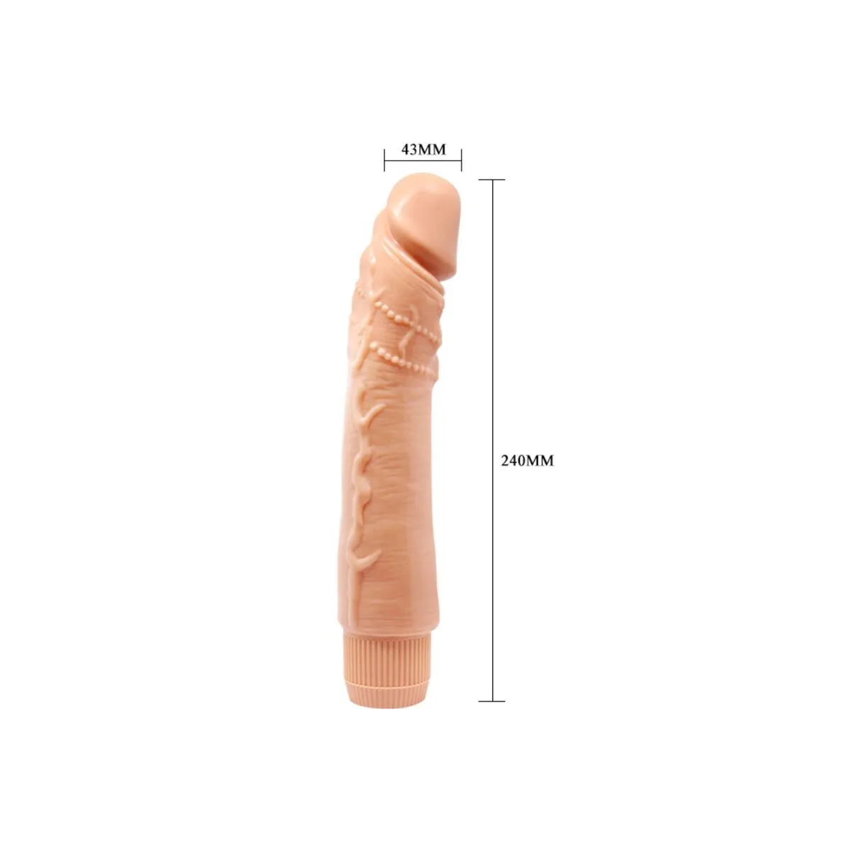 Dybbuk Realistischer Vibrator 24 cm Fleisch von Baile | Fesselliebe.de