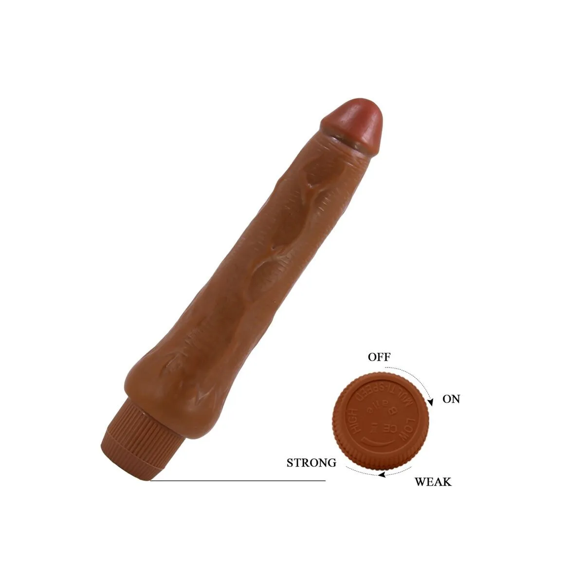 Dryad Realistischer Vibrator 25 cm Mulatte von Baile | Fesselliebe.de