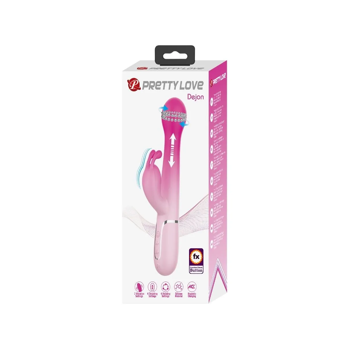 Dejon 3 In 1 Multifunktions-Rabbit-Vibrator Rosa von Pretty Love | Fesselliebe.de