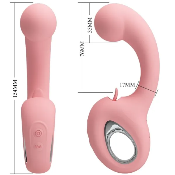 Erynnyes G-Spot Vibrator + Klitoris-Stimulator 10 Vibrationen Rosa von Pretty Love Smart | Fesselliebe.de