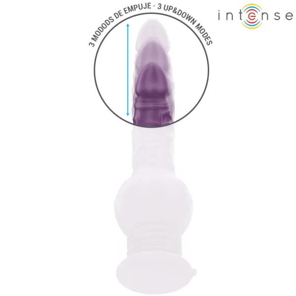 Tatum Multifunktionsvibrator mit Auf- und Abvibration 24 cm Lila von Intense Fun | Fesselliebe.de