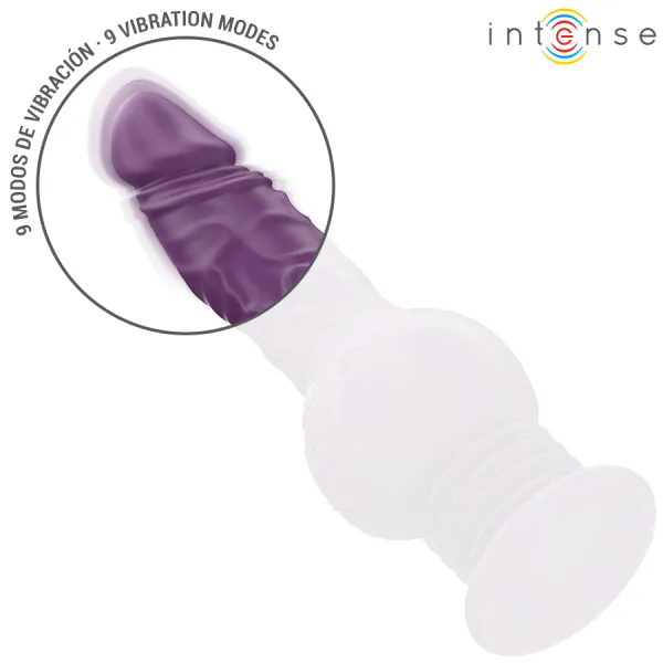 Tatum Multifunktionsvibrator mit Auf- und Abvibration 24 cm Lila von Intense Fun | Fesselliebe.de