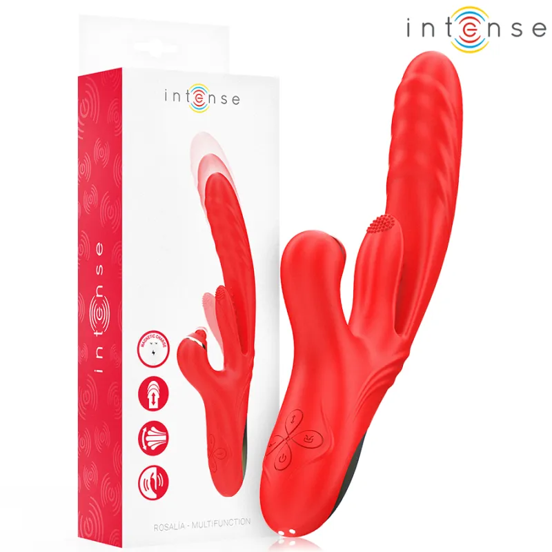 Rosalia Multifunktionsvibrator 3 In 1 Rot von Intense Fun | Fesselliebe.de