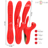 Rosalia Multifunktionsvibrator 3 In 1 Rot von Intense Fun | Fesselliebe.de