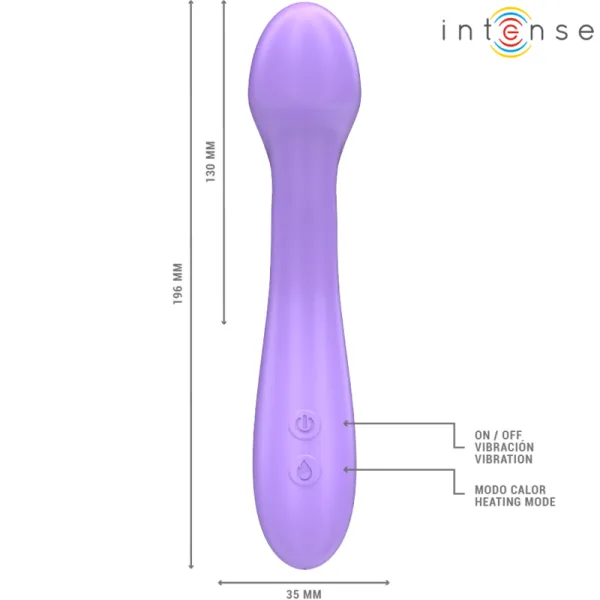 Becky Vibrator 19 cm Heizbar 7 Vibrationen Lila von Intense Fun | Fesselliebe.de