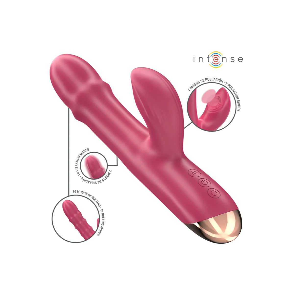 Chloe Multifunktionsvibrator 3 In 1 Rot von Intense Fun | Fesselliebe.de