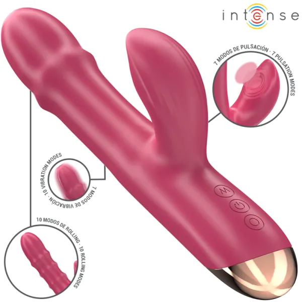 Chloe Multifunktionsvibrator 3 In 1 Rot von Intense Fun | Fesselliebe.de
