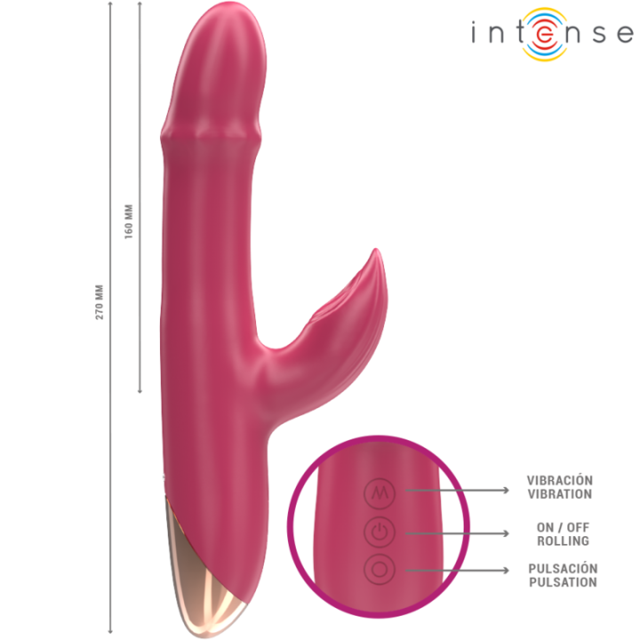 Chloe Multifunktionsvibrator 3 In 1 Rot von Intense Fun | Fesselliebe.de