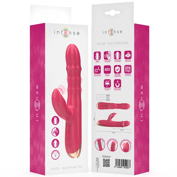 Chloe Multifunktionsvibrator 3 In 1 Rot von Intense Fun | Fesselliebe.de