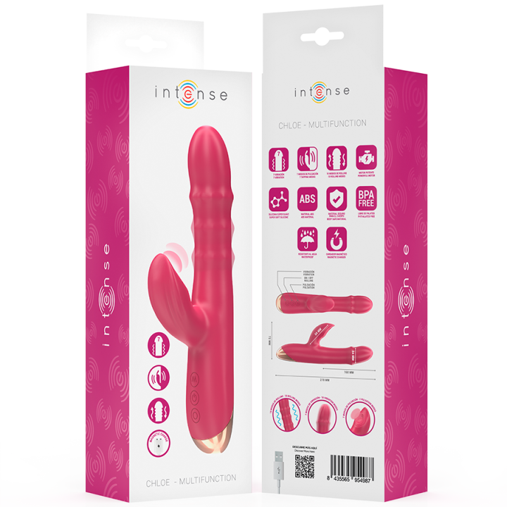 Chloe Multifunktionsvibrator 3 In 1 Rot von Intense Fun | Fesselliebe.de