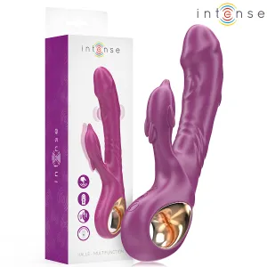 Halle Multifunktionsvibrator mit Delfin-Stimulierender Zunge Lila von Intense Fun | Fesselliebe.de