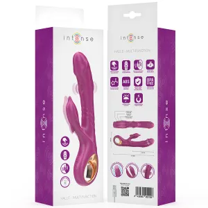 Halle Multifunktionsvibrator mit Delfin-Stimulierender Zunge Lila von Intense Fun
