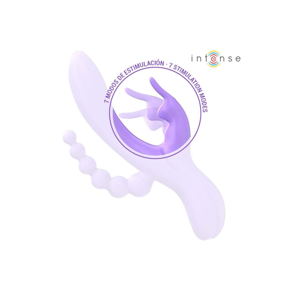 Miko Dreifachvibrator Rabbit & Stimulator & Anal 7 Vibrationen Lila von Intense Fun | Fesselliebe.de