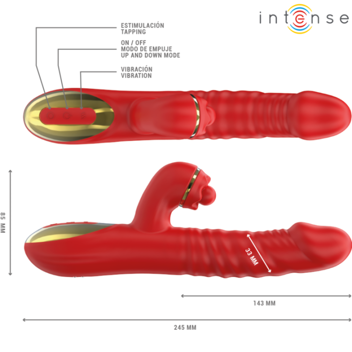 Thalia Vibration & Stoss & Tapping Red von Intense Fun | Fesselliebe.de