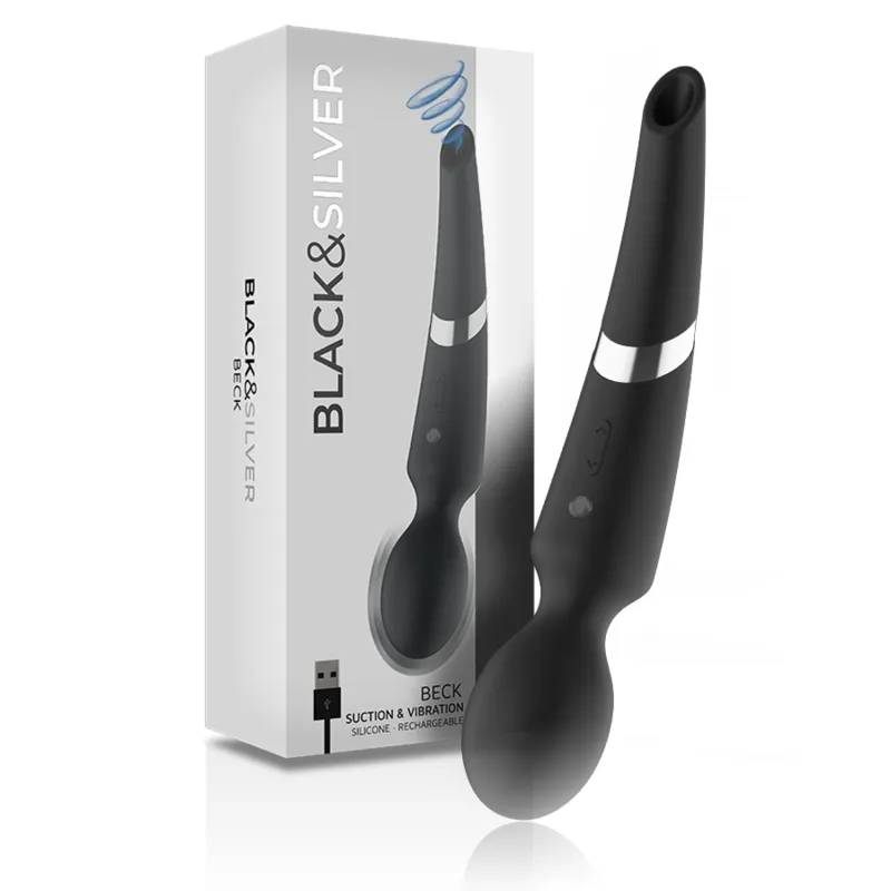 Beck Stab und Saugnapf 2 In 1 Silikon von Black&Silver | Fesselliebe.de