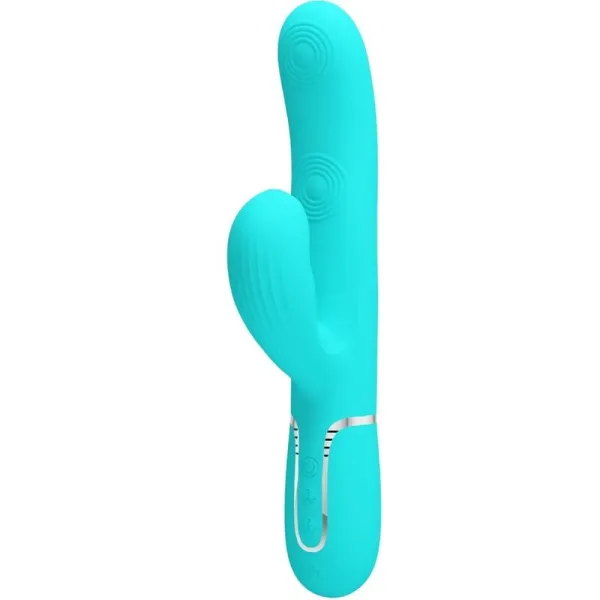 Perlita Multifunktions-3-In-1-G-Punkt-Vibrator Aqua Grün von Pretty Love Flirtation | Fesselliebe.de