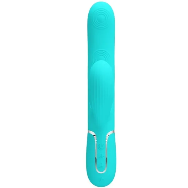 Perlita Multifunktions-3-In-1-G-Punkt-Vibrator Aqua Grün von Pretty Love Flirtation | Fesselliebe.de