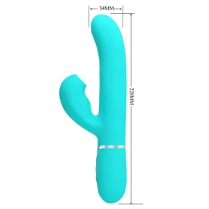 Perlita Multifunktions-3-In-1-G-Punkt-Vibrator Aqua Grün von Pretty Love Flirtation