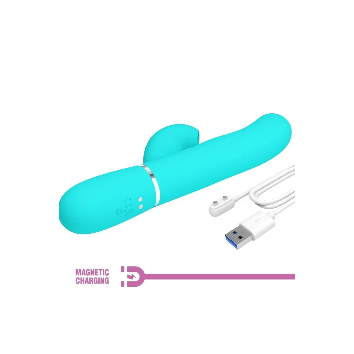 Perlita Multifunktions-3-In-1-G-Punkt-Vibrator Aqua Grün von Pretty Love Flirtation | Fesselliebe.de