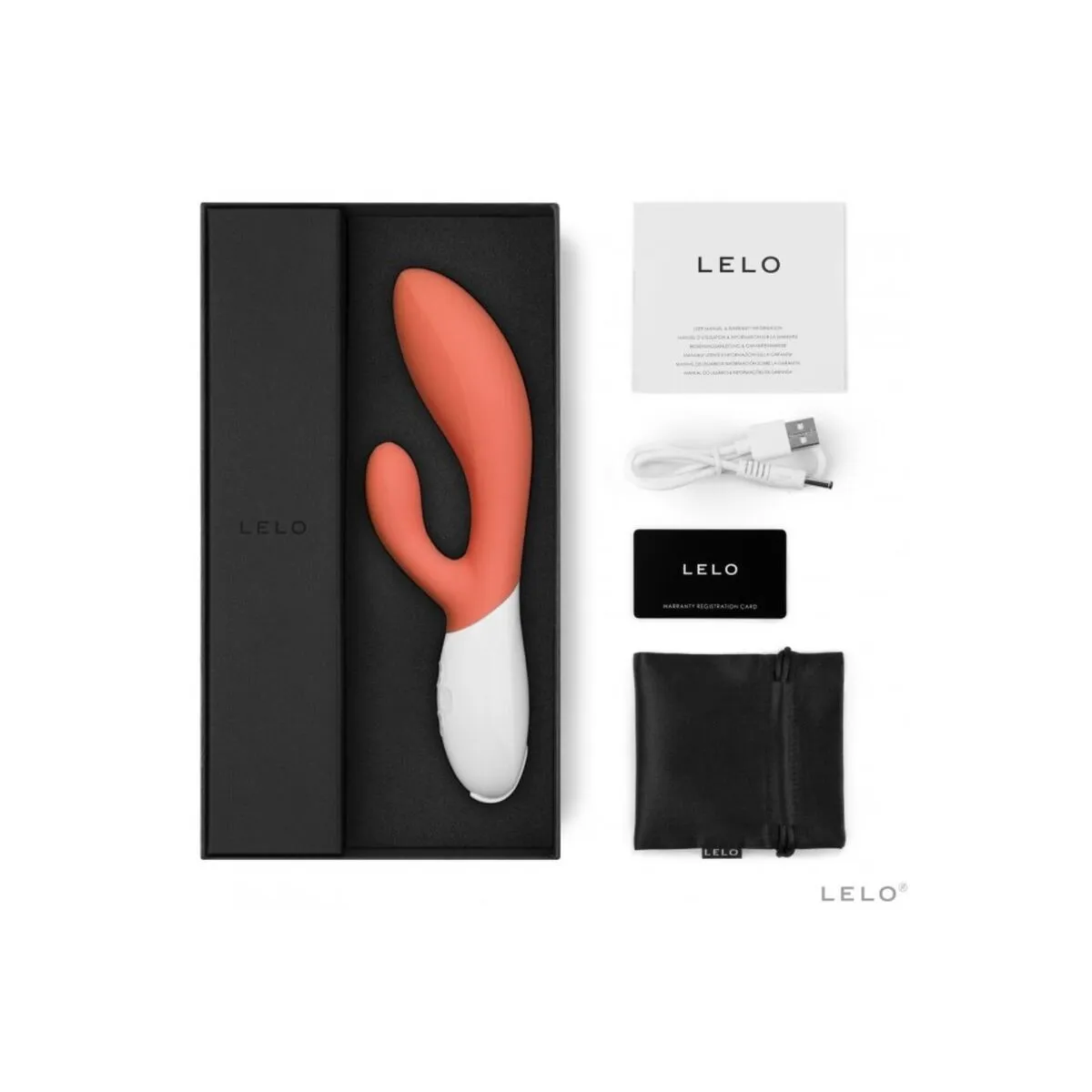 Ina 3 Luxus Korallenkaninchenvibrator von Lelo | Fesselliebe.de