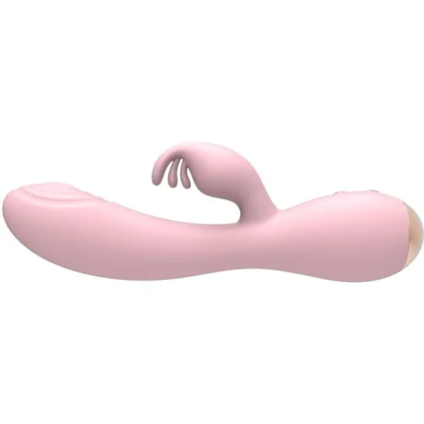 Magic Stick Vibrator mit Rabbit - Hellrosa von Nalone | Fesselliebe.de