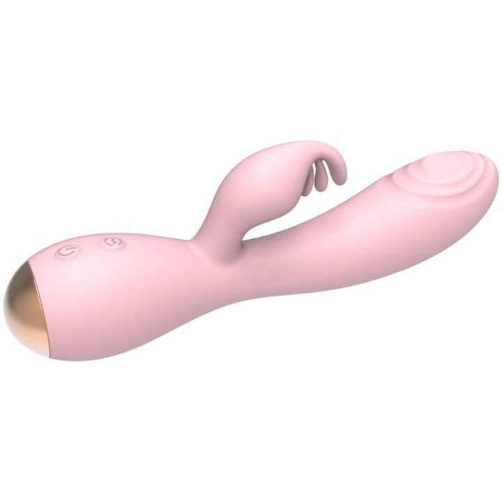 Magic Stick Vibrator mit Rabbit - Hellrosa von Nalone | Fesselliebe.de