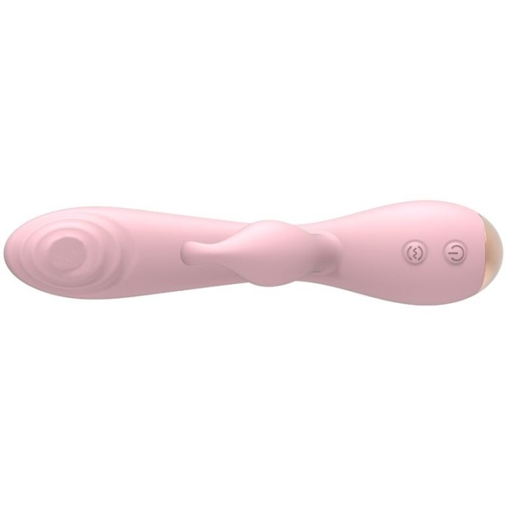Magic Stick Vibrator mit Rabbit - Hellrosa von Nalone | Fesselliebe.de