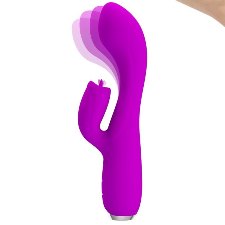 Gloria wiederaufladbarer Rabbitvibrator, Wasserdicht, Lila von Pretty Love C-Type | Fesselliebe.de