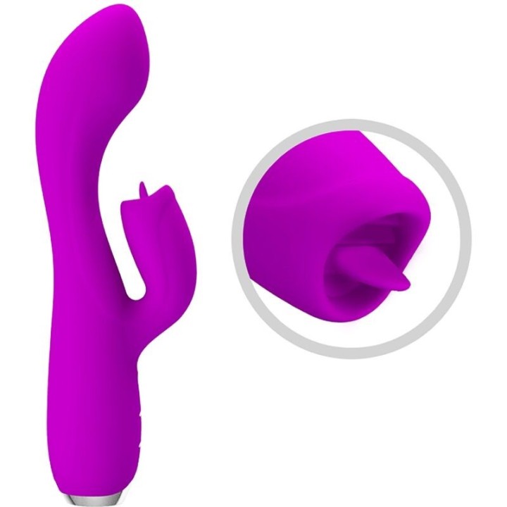 Gloria wiederaufladbarer Rabbitvibrator, Wasserdicht, Lila von Pretty Love C-Type | Fesselliebe.de