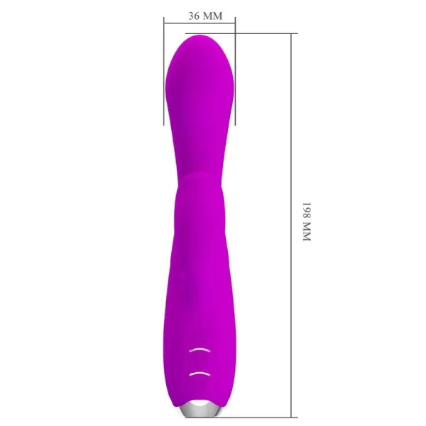 Gloria wiederaufladbarer Rabbitvibrator, Wasserdicht, Lila von Pretty Love C-Type | Fesselliebe.de