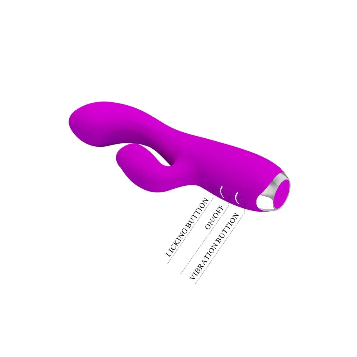 Gloria wiederaufladbarer Rabbitvibrator, Wasserdicht, Lila von Pretty Love C-Type | Fesselliebe.de