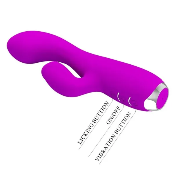 Gloria wiederaufladbarer Rabbitvibrator, Wasserdicht, Lila von Pretty Love C-Type | Fesselliebe.de