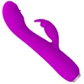 Rachel wiederaufladbarer Vibrator mit Lila Saugnapf von Pretty Love C-Type