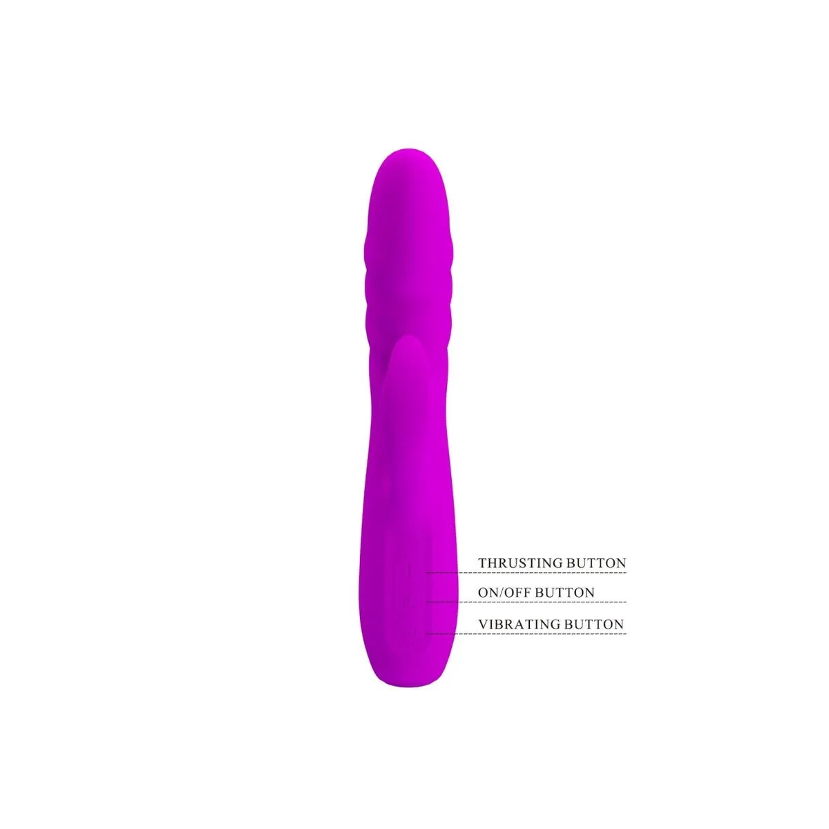 Melanie Purple wiederaufladbarer Rabbitvibrator von Pretty Love Flirtation | Fesselliebe.de