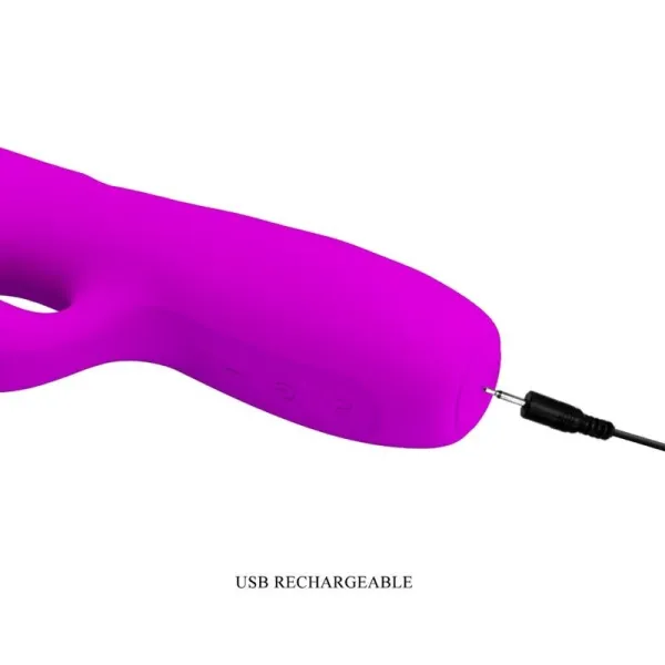 Melanie Purple wiederaufladbarer Rabbitvibrator von Pretty Love Flirtation | Fesselliebe.de