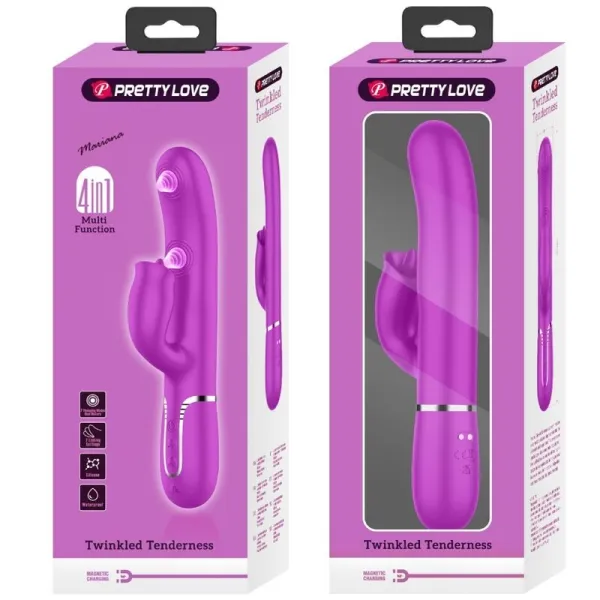 Rabbitvibrator mit Leckendem Fuchsia von Pretty Love Flirtation | Fesselliebe.de