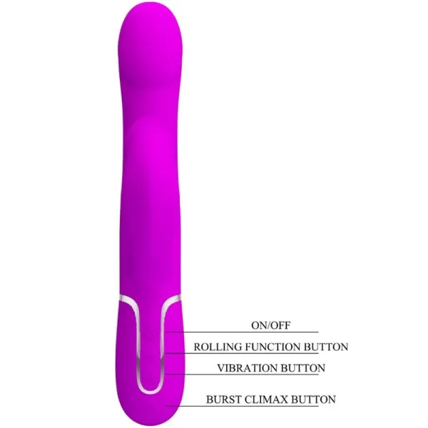 Rabbit Vibrator Perlen Violet von Pretty Love Flirtation | Fesselliebe.de