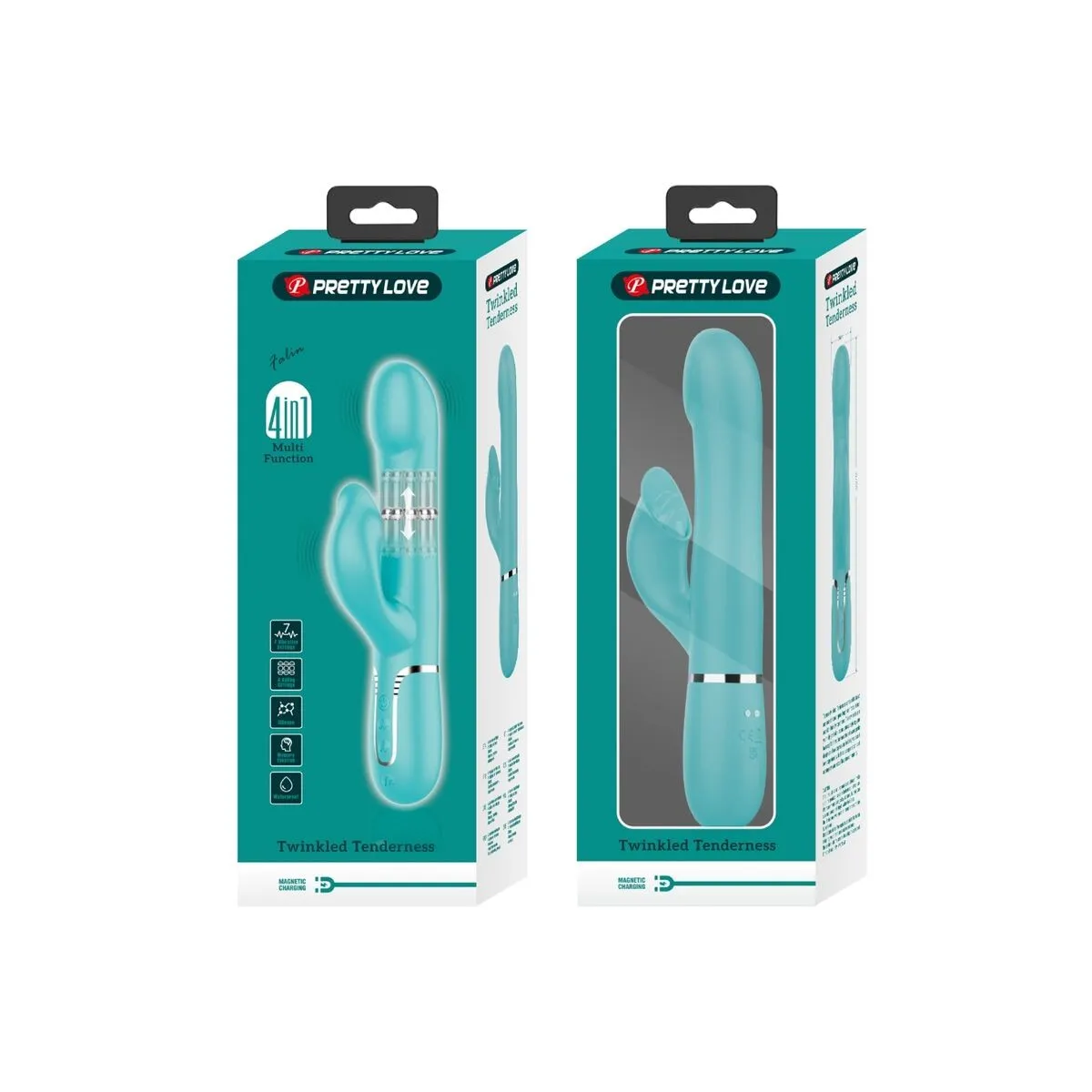 Rabbit Vibrator Pearls Aqua Green von Pretty Love Flirtation | Fesselliebe.de